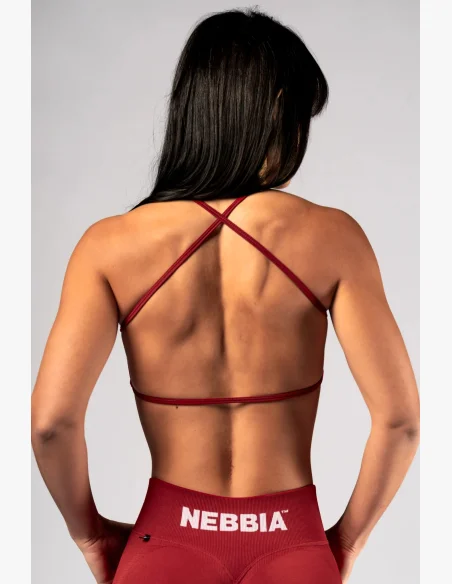 NEBBIA Open-back reggiseno sportivo POWER rosso