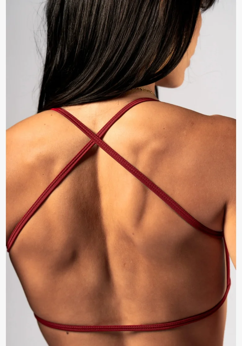 NEBBIA Open-back reggiseno sportivo POWER rosso