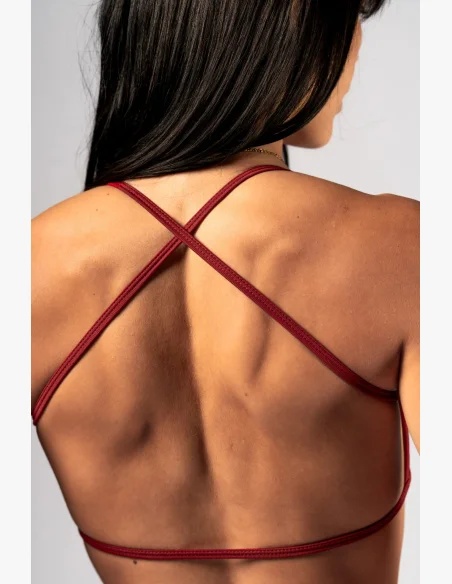 NEBBIA Open-back reggiseno sportivo POWER rosso