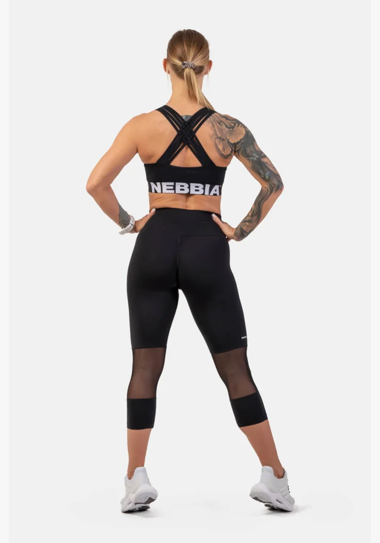 NEBBIA • Reggiseno sportivo con taglio Cross Back • NEBBIAshop.it