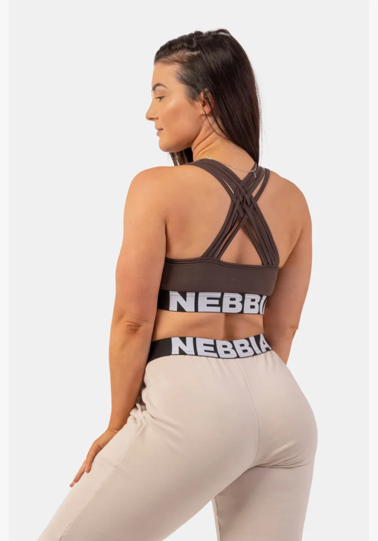 NEBBIA • Reggiseno sportivo con design Cross Back • NEBBIAshop.it