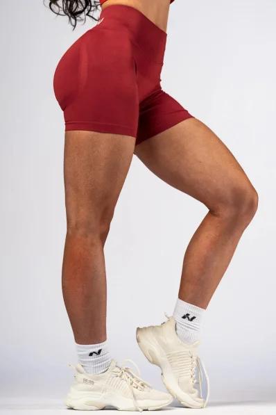NEBBIA High-waist push-up shorts POWER rosso 2