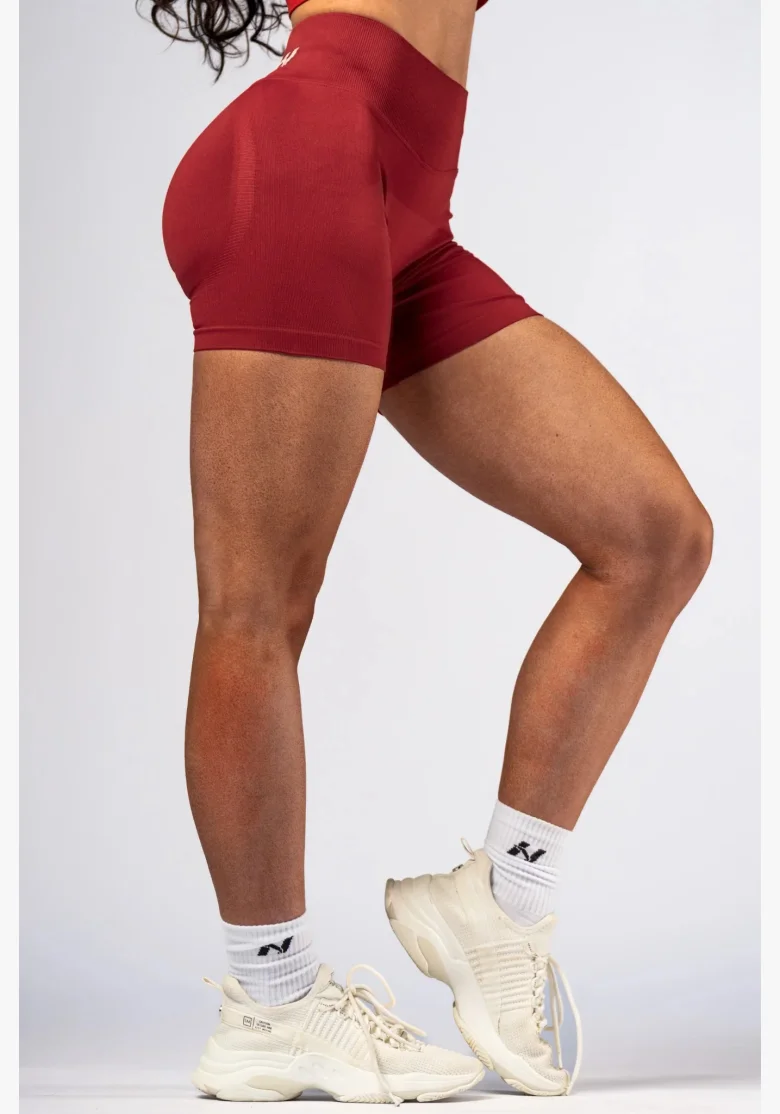 NEBBIA High-waist push-up shorts POWER rosso
