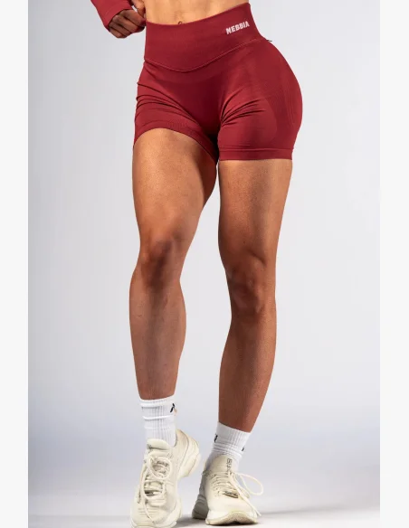 NEBBIA High-waist push-up shorts POWER rosso