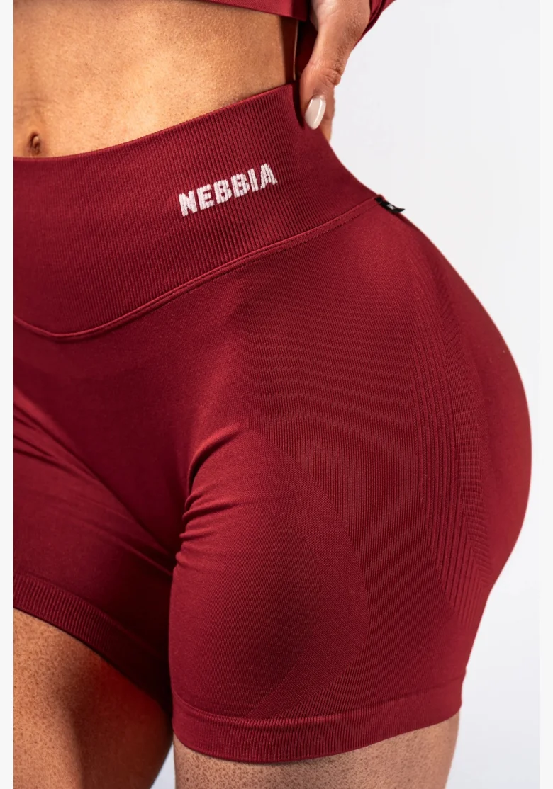 NEBBIA High-waist push-up shorts POWER rosso