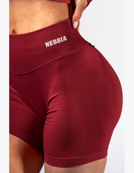 NEBBIA High-waist push-up shorts POWER rosso