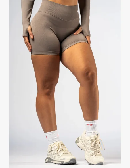 NEBBIA High-waist push-up shorts POWER beige