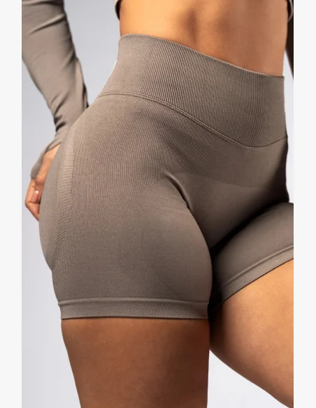 NEBBIA High-waist push-up shorts POWER beige