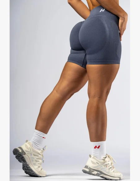 NEBBIA High-waist push-up shorts POWER grigie