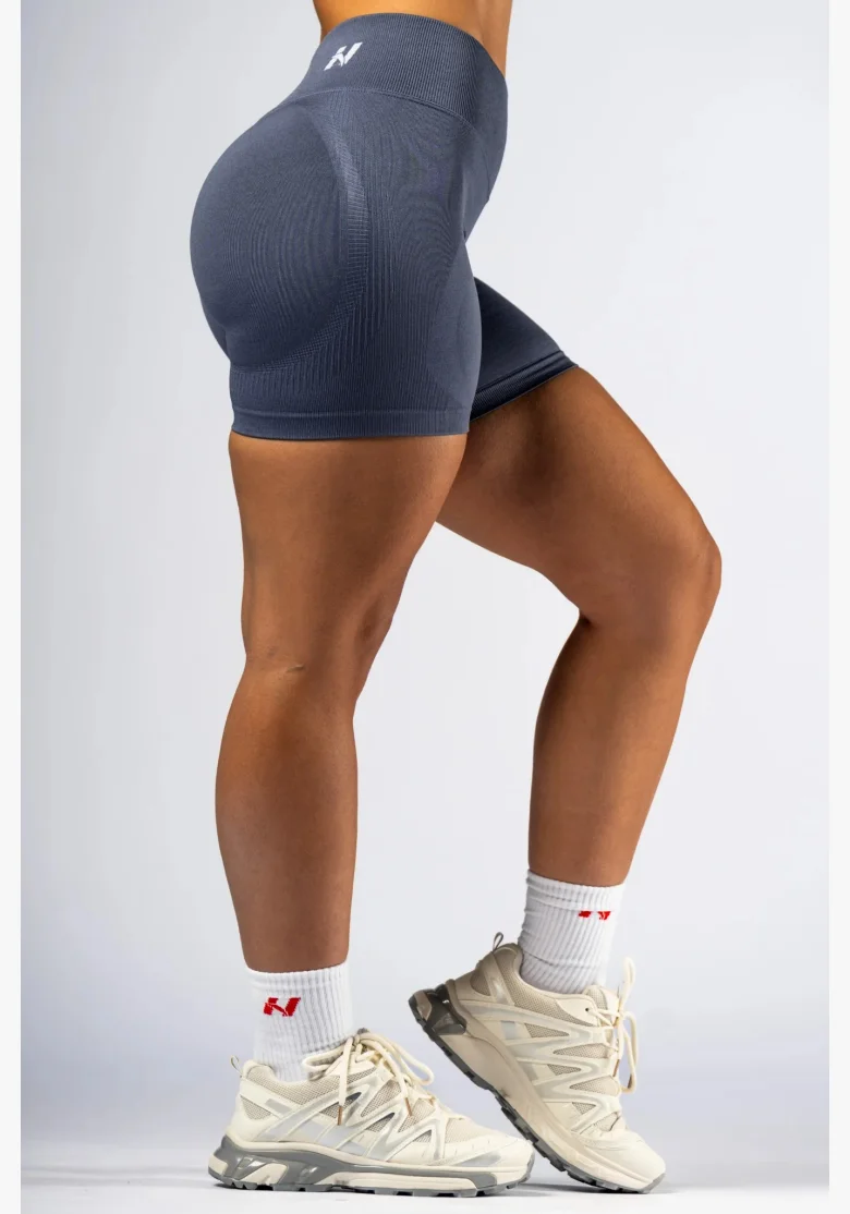 NEBBIA High-waist push-up shorts POWER grigie