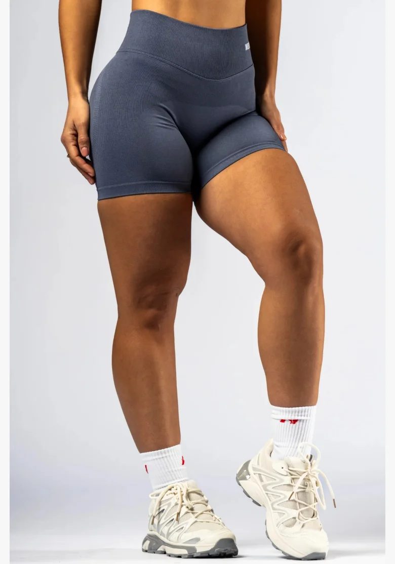 NEBBIA High-waist push-up shorts POWER grigie