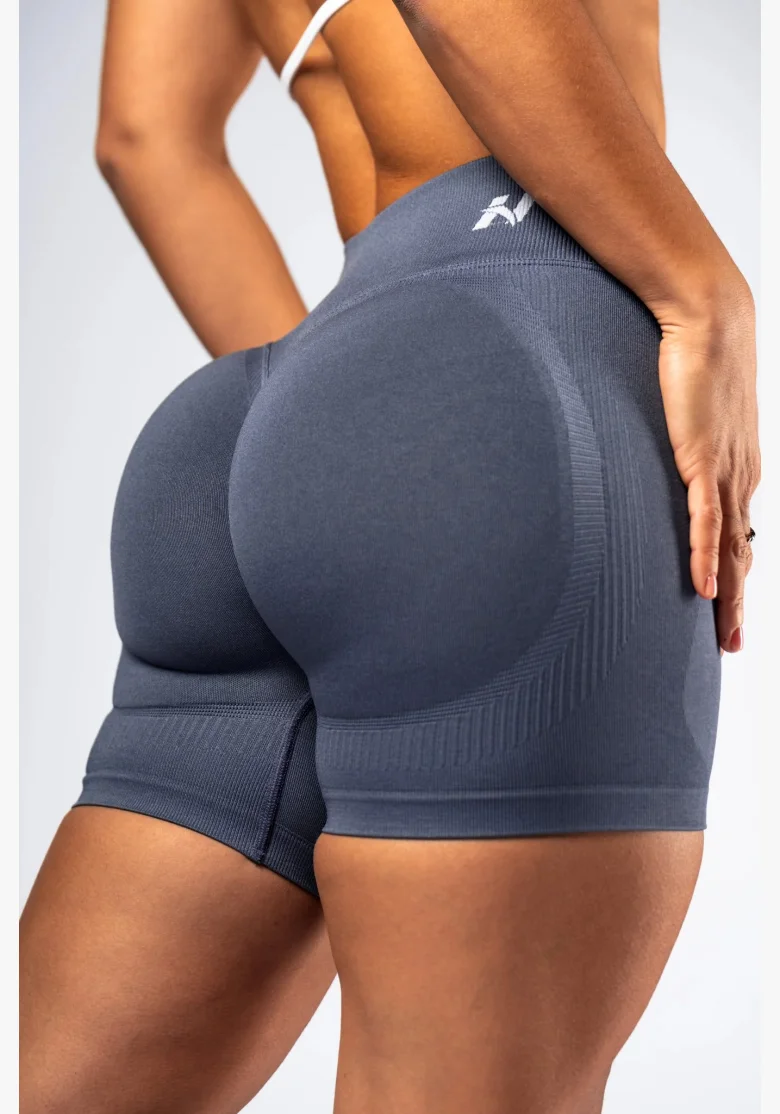 NEBBIA High-waist push-up shorts POWER grigie