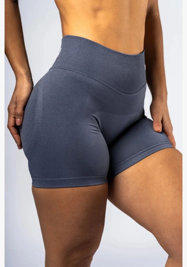 NEBBIA High-waist push-up shorts POWER grigie