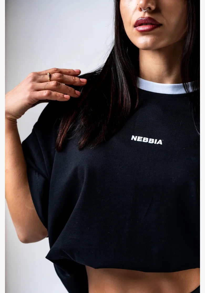 NEBBIA Maglietta rilassata POWER nera