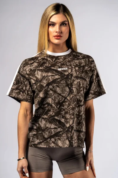 NEBBIA Relaxed fit maglia POWER camo beige 2