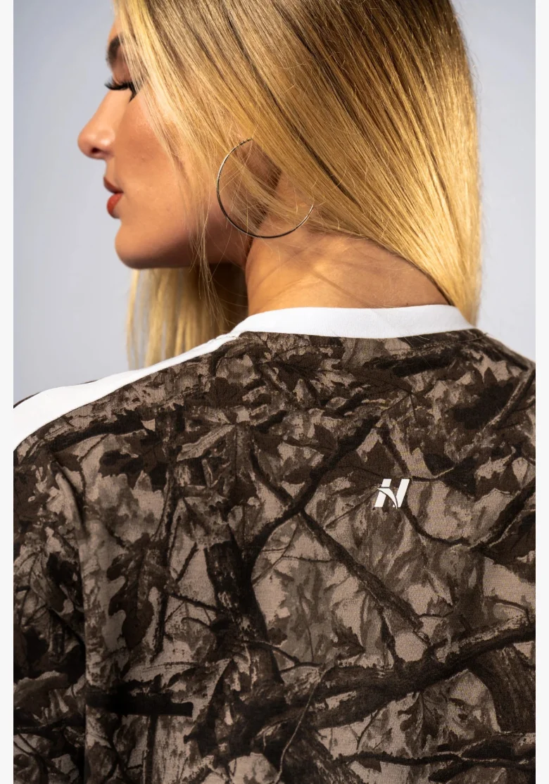NEBBIA Relaxed fit maglia POWER camo beige