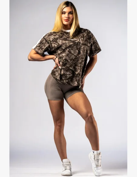 NEBBIA Relaxed fit maglia POWER camo beige