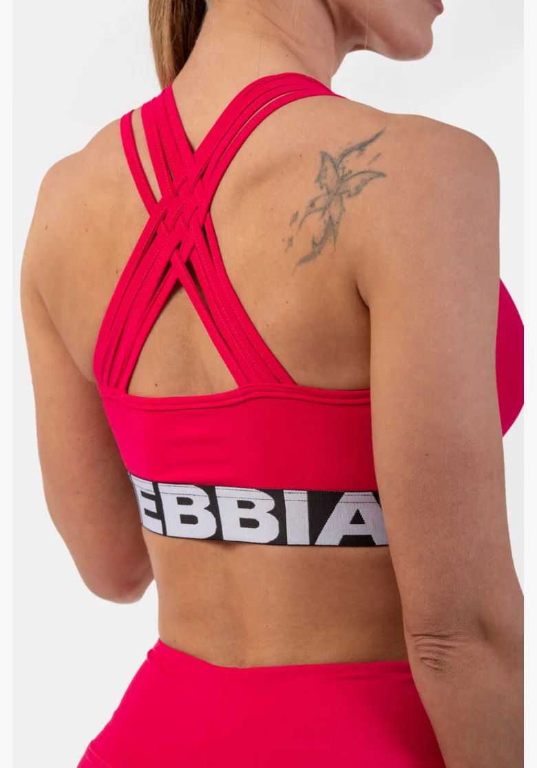 NEBBIA • Reggiseno sportivo con taglio Cross Back • NEBBIAshop.it