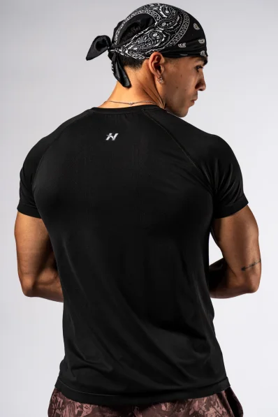 NEBBIA Seamless maglietta a maniche corte POWER nera 2