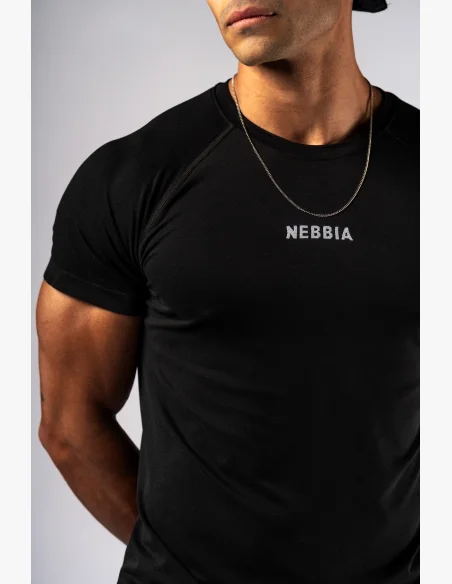 NEBBIA Seamless maglietta a maniche corte POWER nera