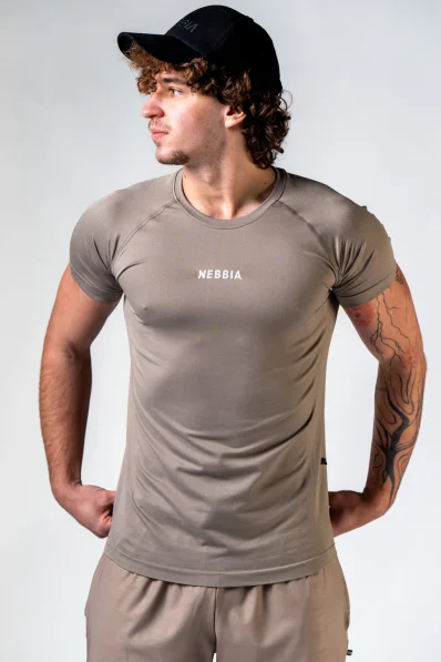 NEBBIA Seamless t-shirt a maniche corte POWER beige