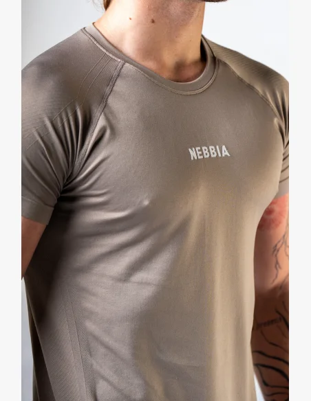 NEBBIA Seamless t-shirt a maniche corte POWER beige
