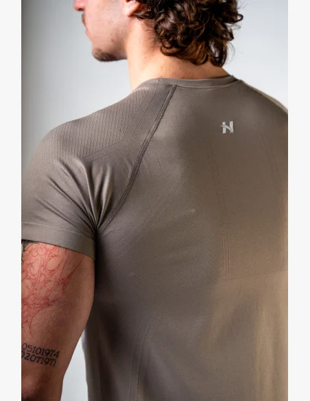 NEBBIA Seamless t-shirt a maniche corte POWER beige