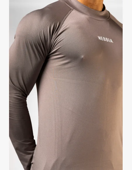 NEBBIA Seamless maglietta a maniche lunghe POWER beige