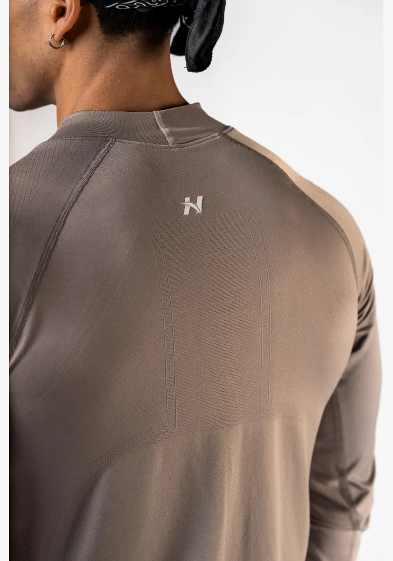 NEBBIA Seamless maglietta a maniche lunghe POWER beige