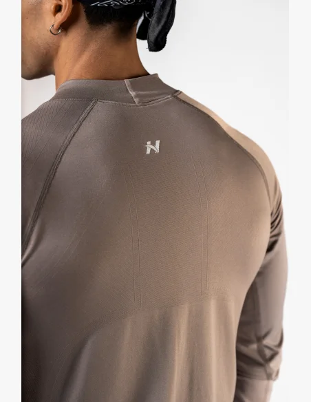 NEBBIA Seamless maglietta a maniche lunghe POWER beige