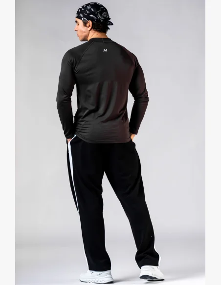 NEBBIA Seamless maglietta a maniche lunghe POWER nera