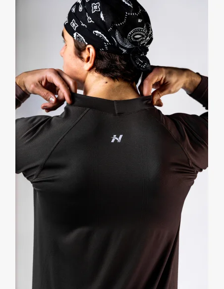 NEBBIA Seamless maglietta a maniche lunghe POWER nera