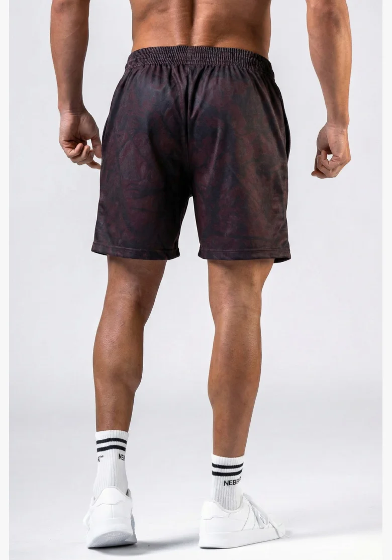 NEBBIA Pantaloncini da allenamento POWER Camo scuro