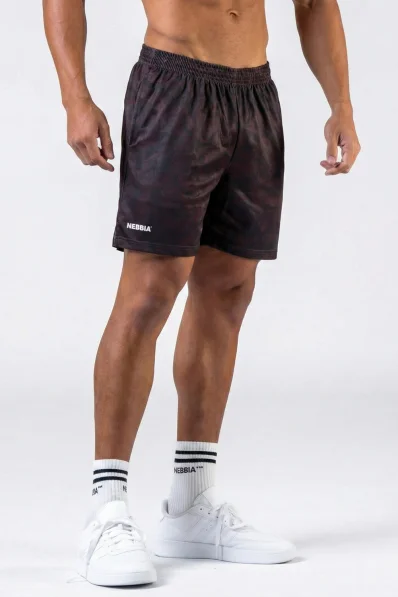 NEBBIA Pantaloncini da allenamento POWER Camo scuro