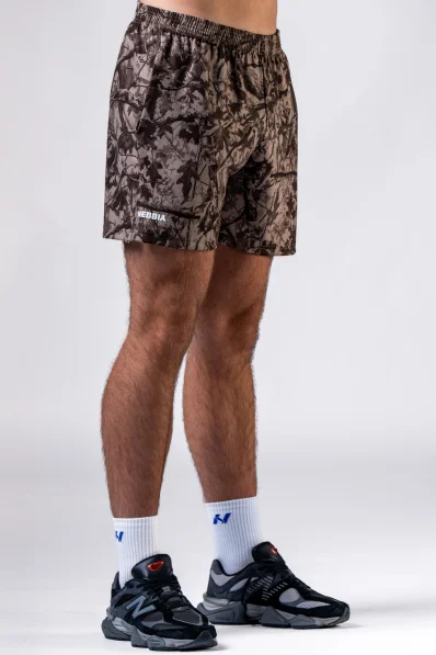 NEBBIA Pantaloncini da allenamento POWER Camo pallido