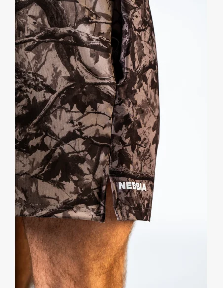 NEBBIA Pantaloncini da allenamento POWER Camo pallido