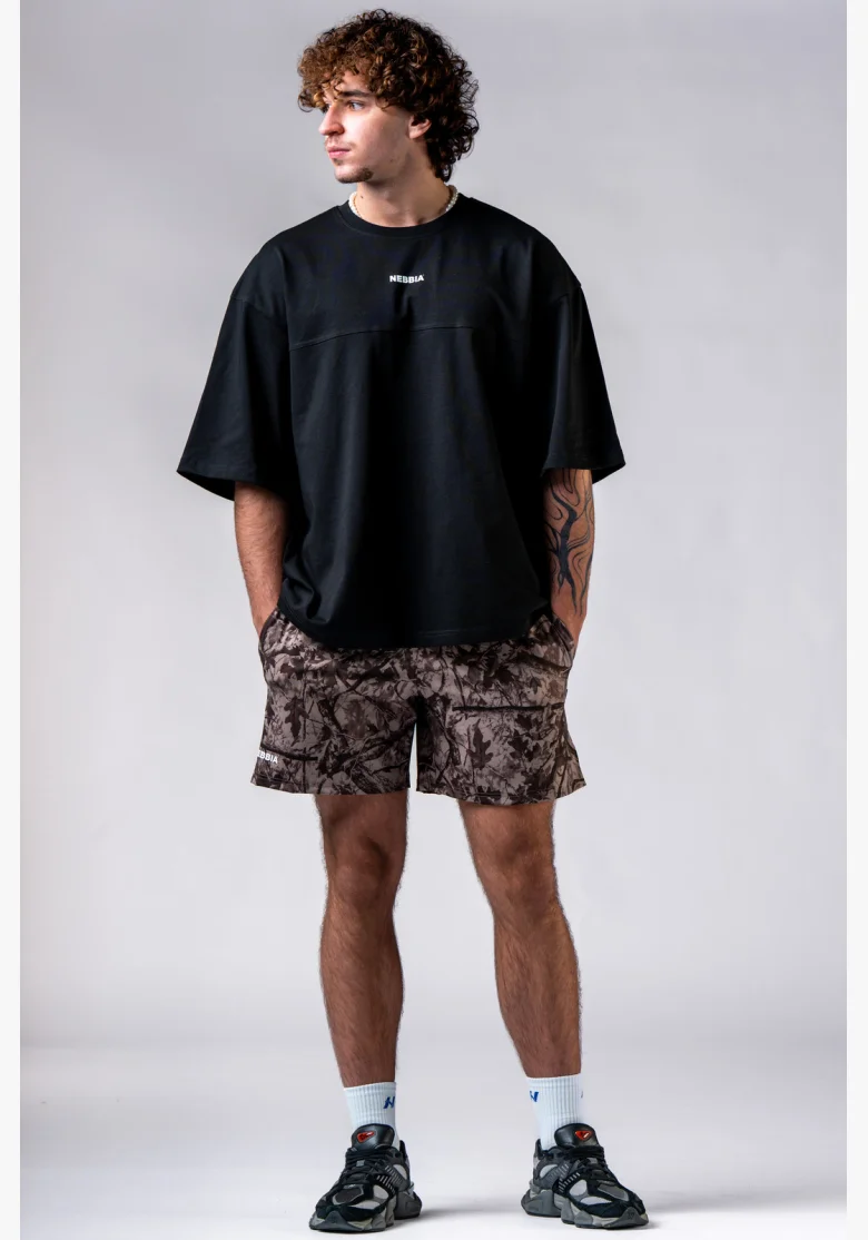NEBBIA Pantaloncini da allenamento POWER Camo pallido