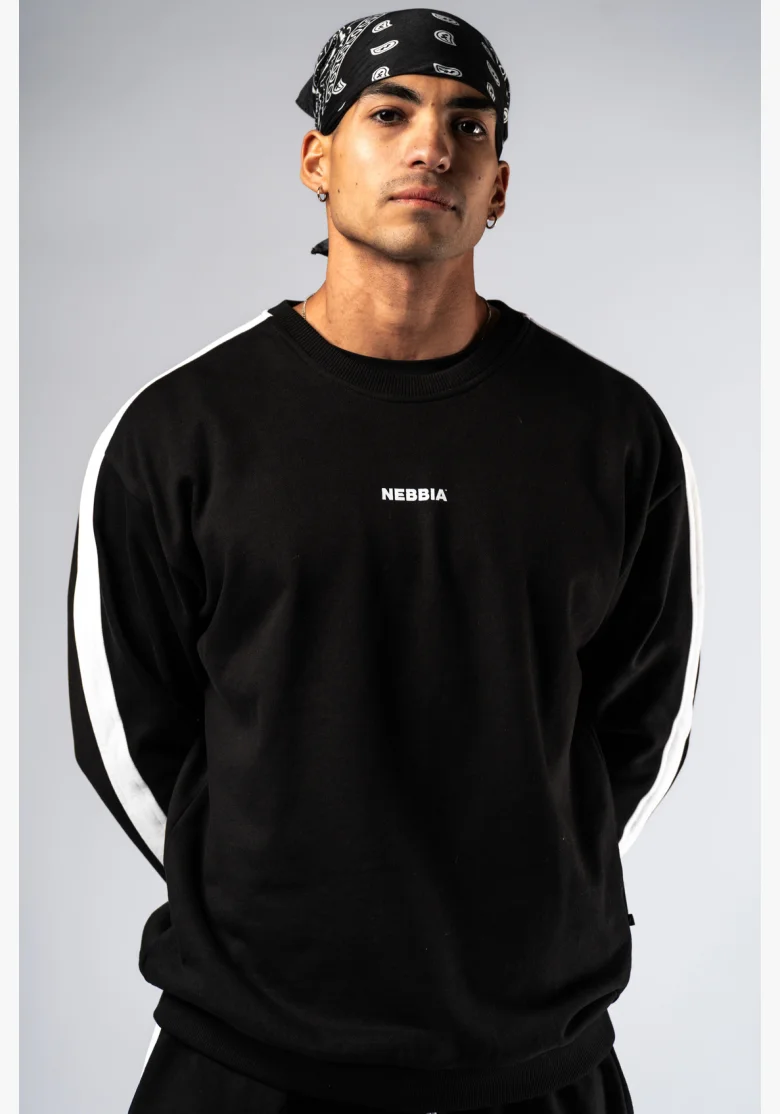 NEBBIA Relaxed fit felpa POWER nera