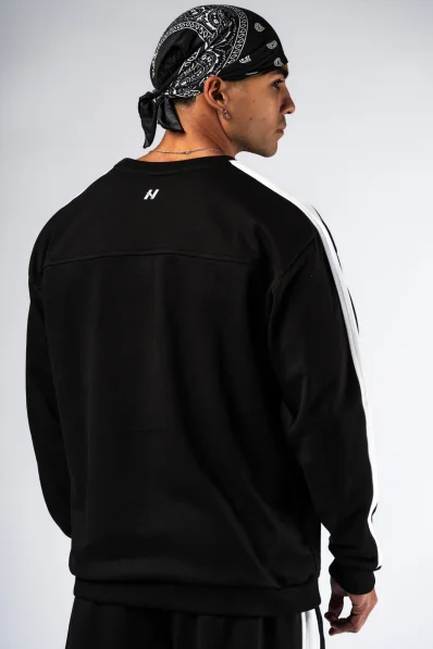 NEBBIA Relaxed fit felpa POWER nera 2