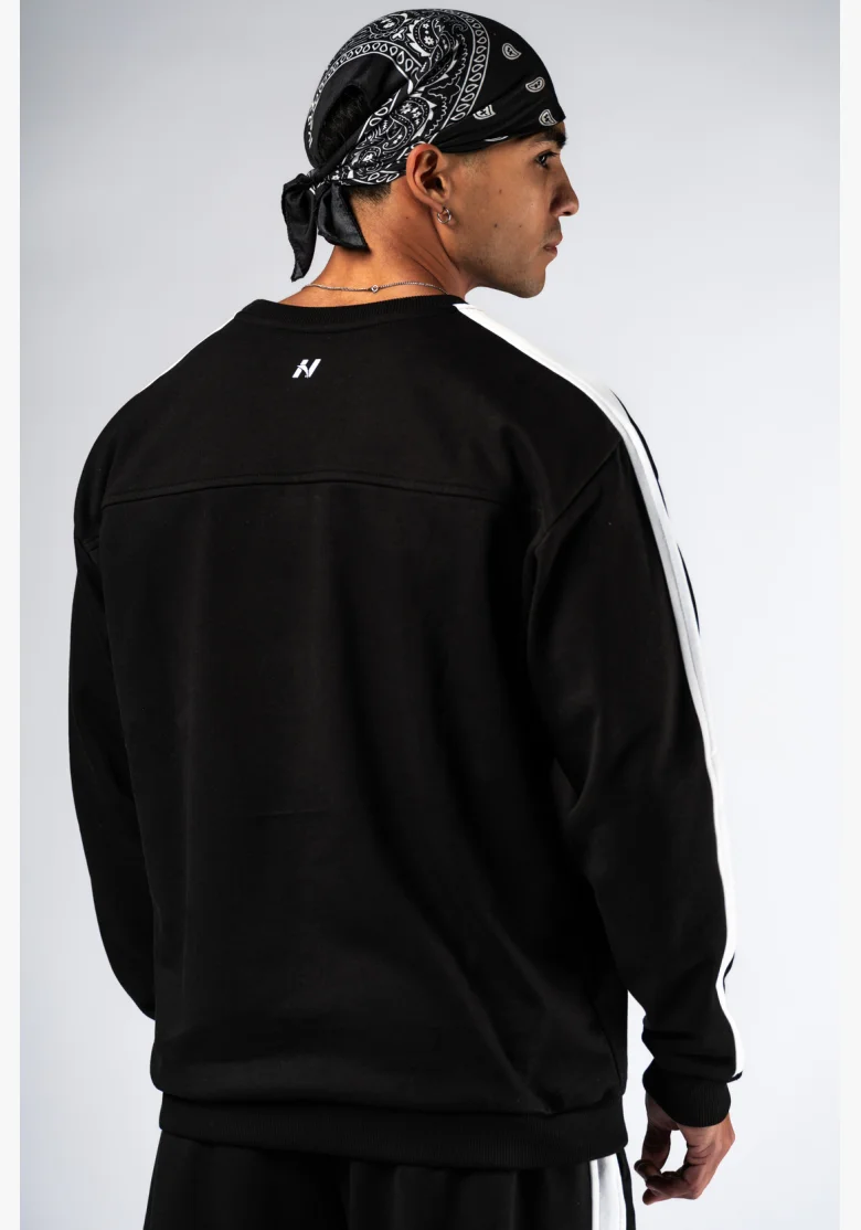 NEBBIA Relaxed fit felpa POWER nera
