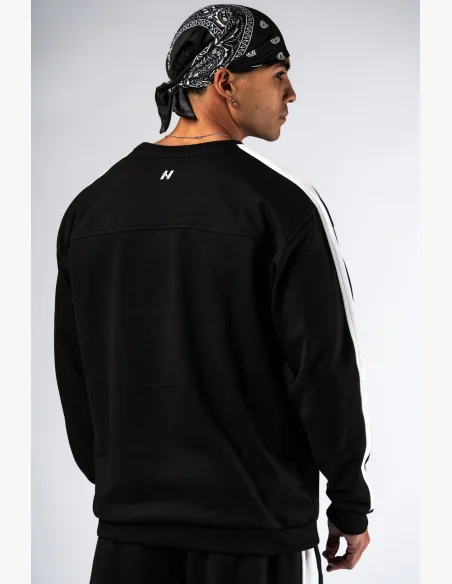 NEBBIA Relaxed fit felpa POWER nera