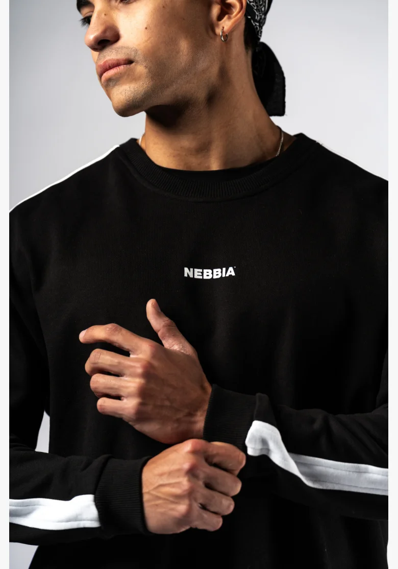 NEBBIA Relaxed fit felpa POWER nera