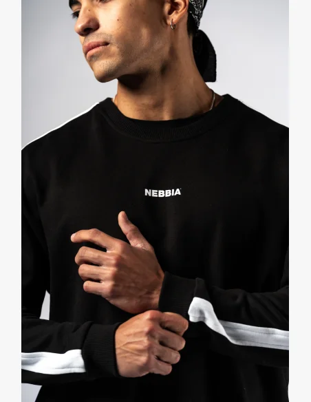 NEBBIA Relaxed fit felpa POWER nera