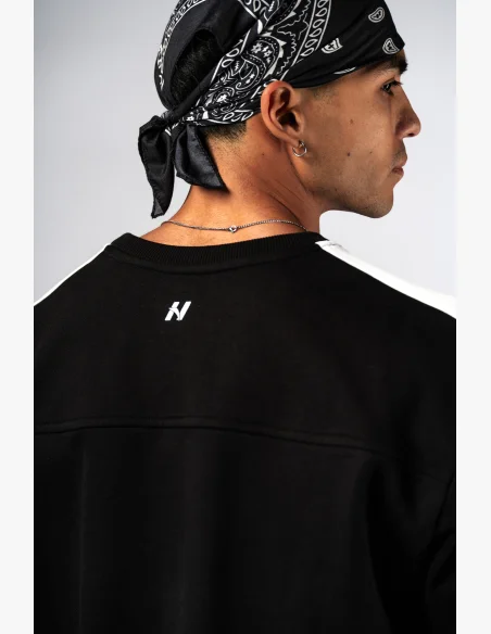 NEBBIA Relaxed fit felpa POWER nera