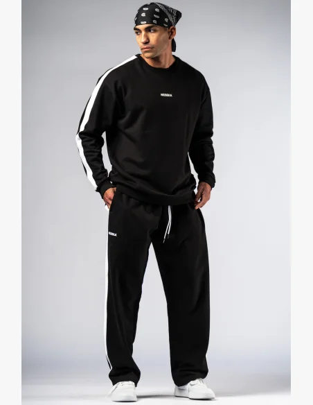 NEBBIA Relaxed fit felpa POWER nera
