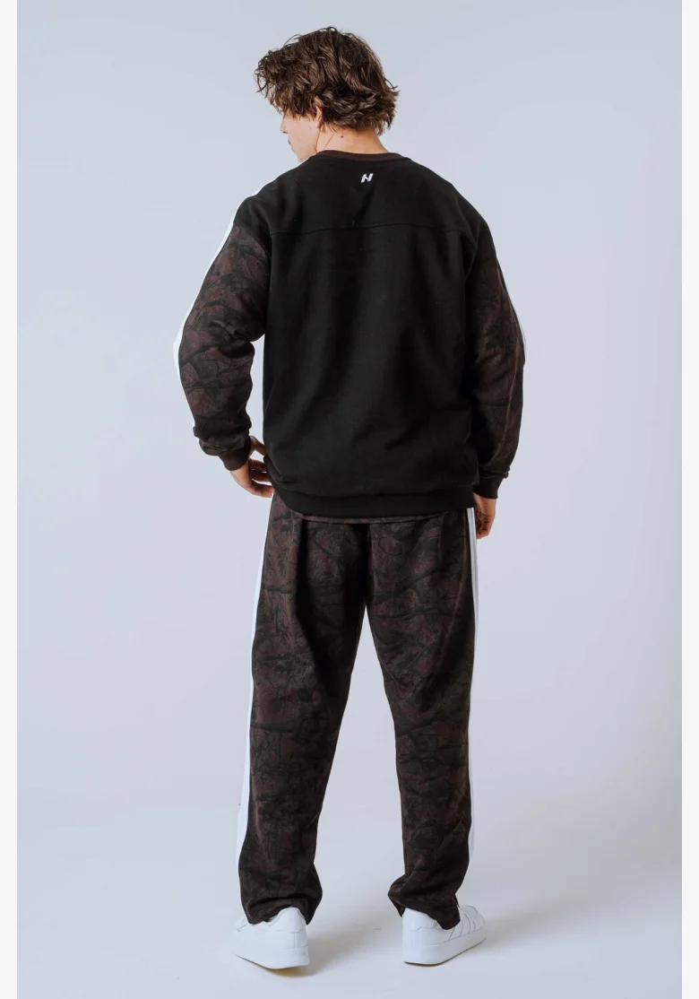 NEBBIA Felpa rilassata POWER Camo scura