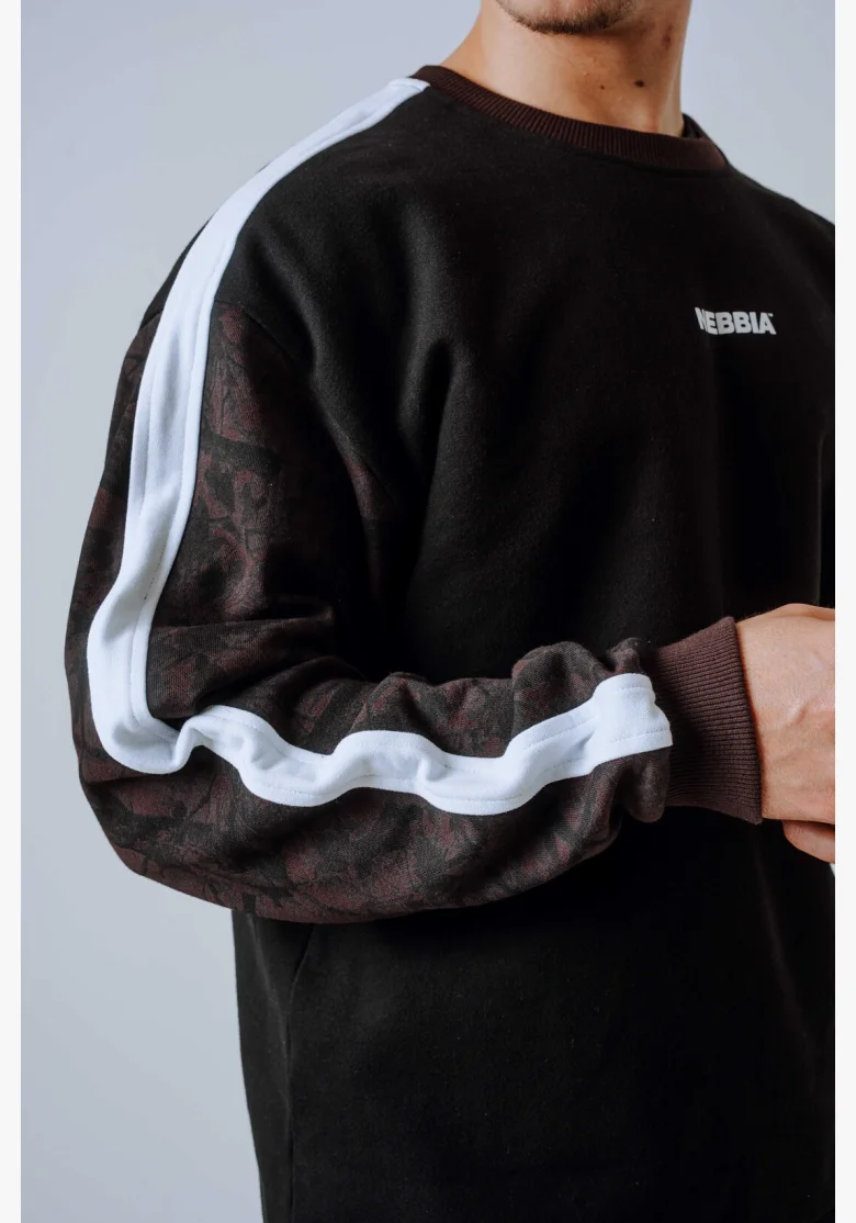 NEBBIA Felpa rilassata POWER Camo scura