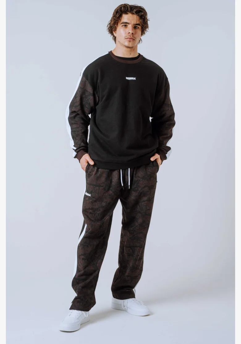 NEBBIA Felpa rilassata POWER Camo scura