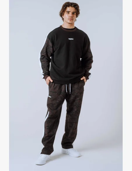 NEBBIA Felpa rilassata POWER Camo scura