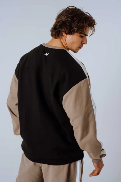 NEBBIA Relaxed fit felpa POWER beige 2
